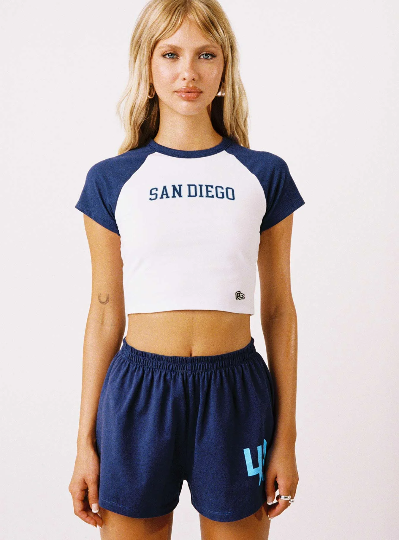 USD Homerun Tee Navy / White