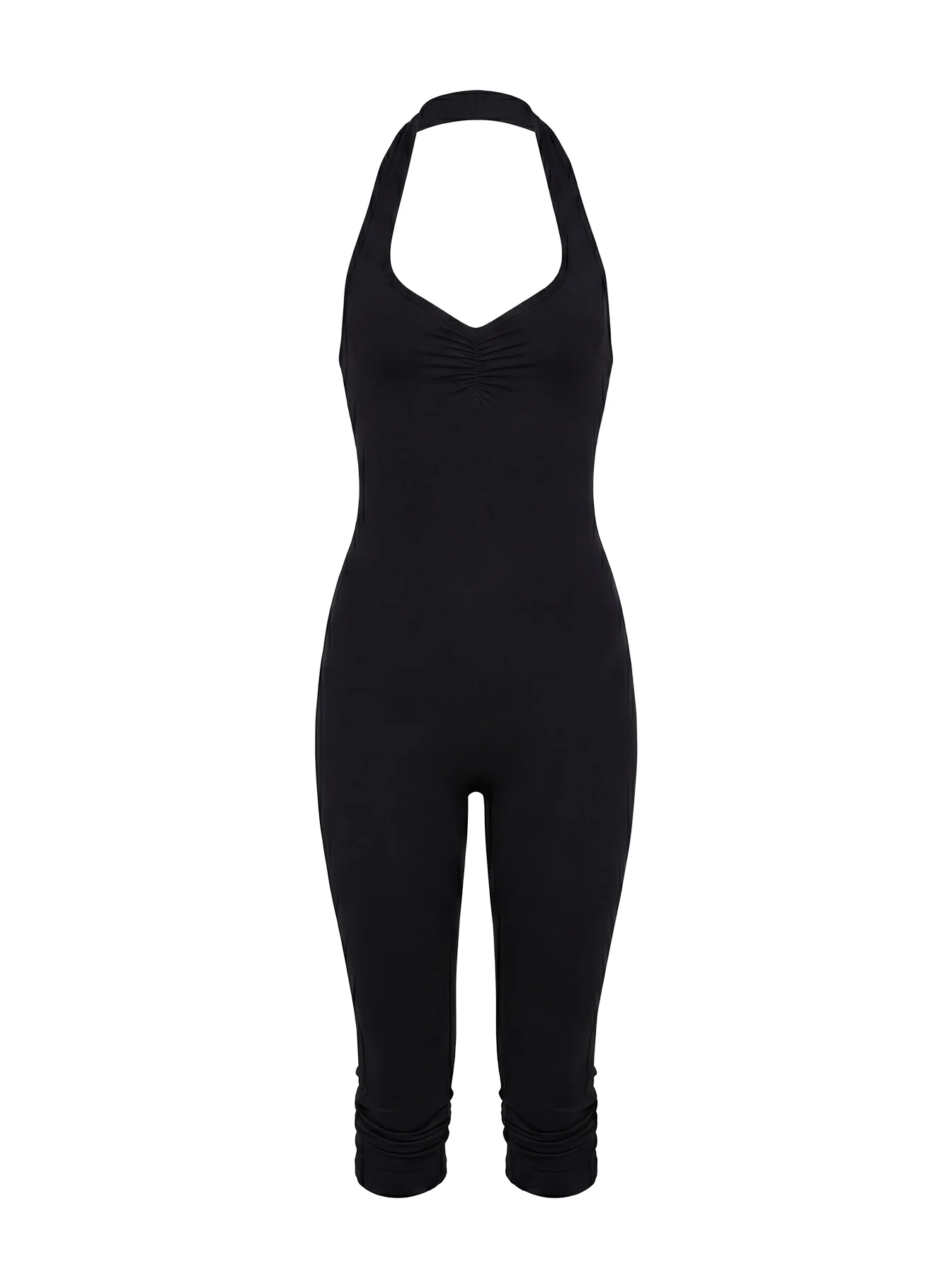 Emmott 3/4 Halter Jumpsuit Black