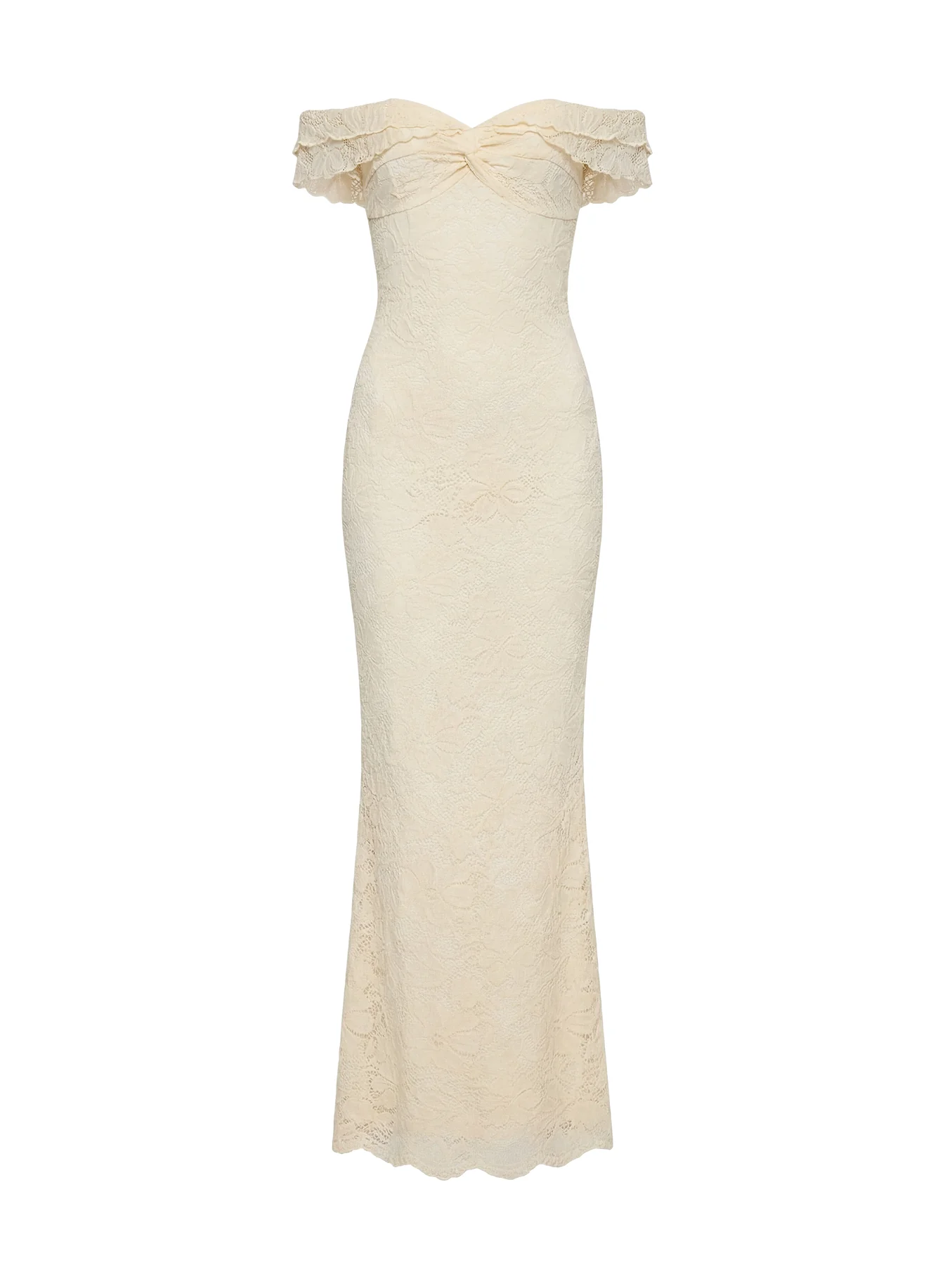Anabeila Strapless Maxi Dress Lemon