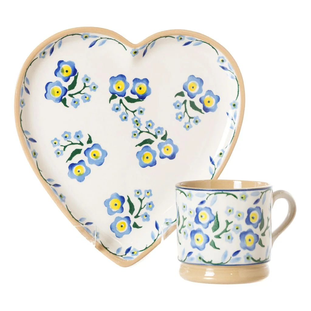 Medium Heart Plate and Small Mug