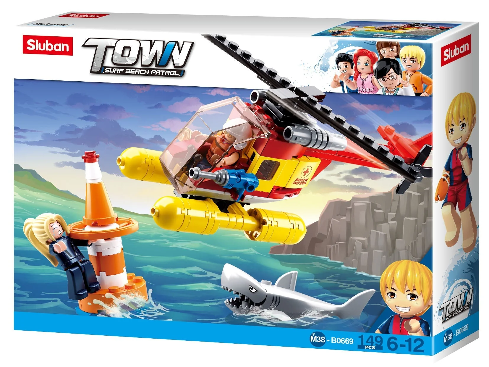 Sluban Town, Surf Beach Patrol Helicopter- 149pc