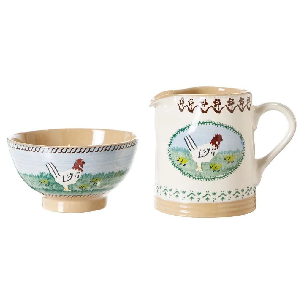 Small Bowl and Small Cylinder Jug