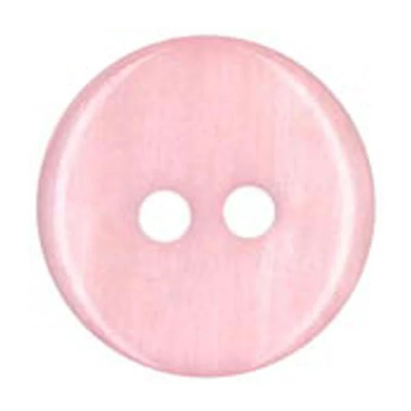 Sullivans Plastic Button, Pink- 13 mm