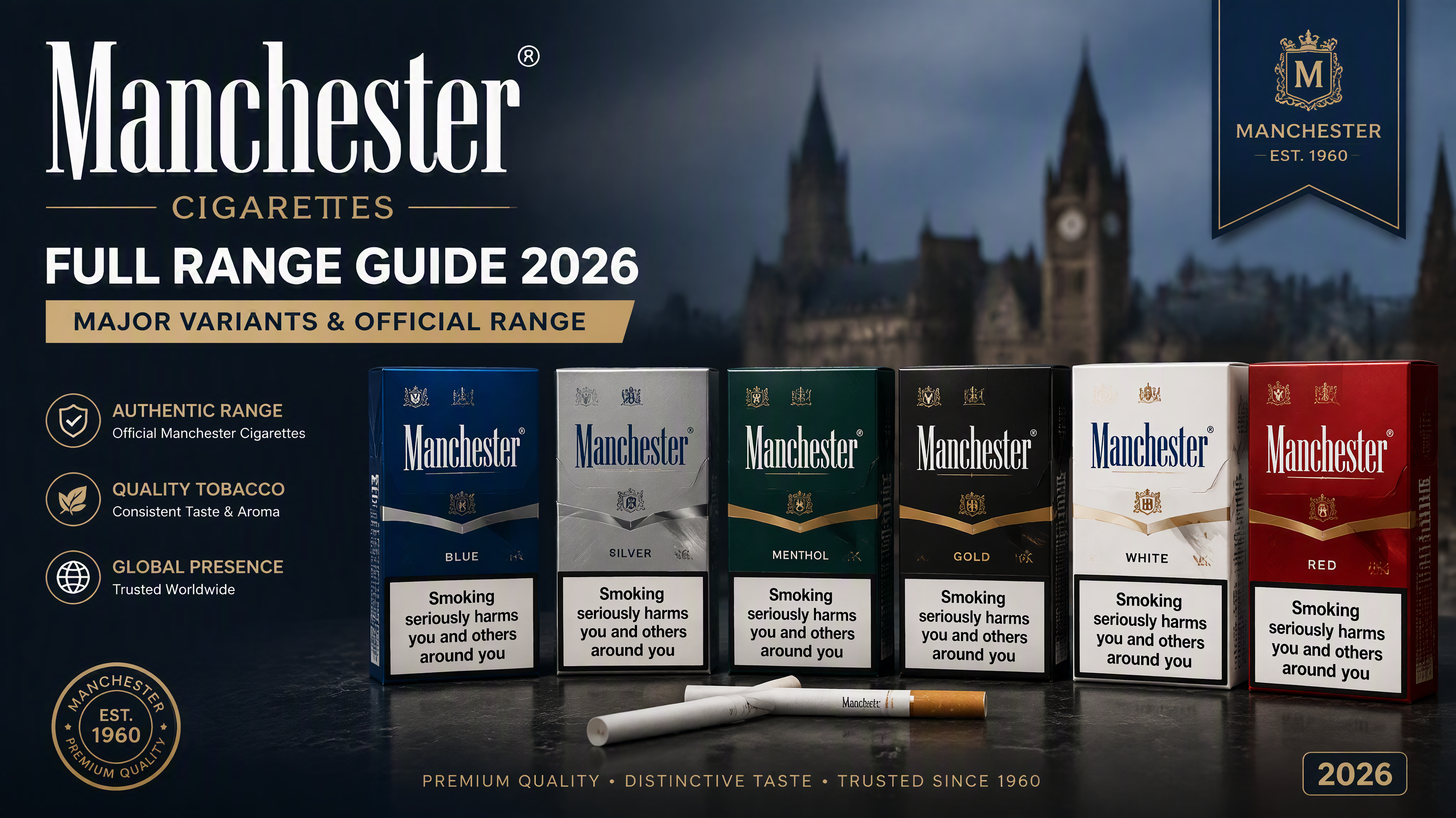 Manchester Cigarettes Full Range Guide: Major Variants & Official Range