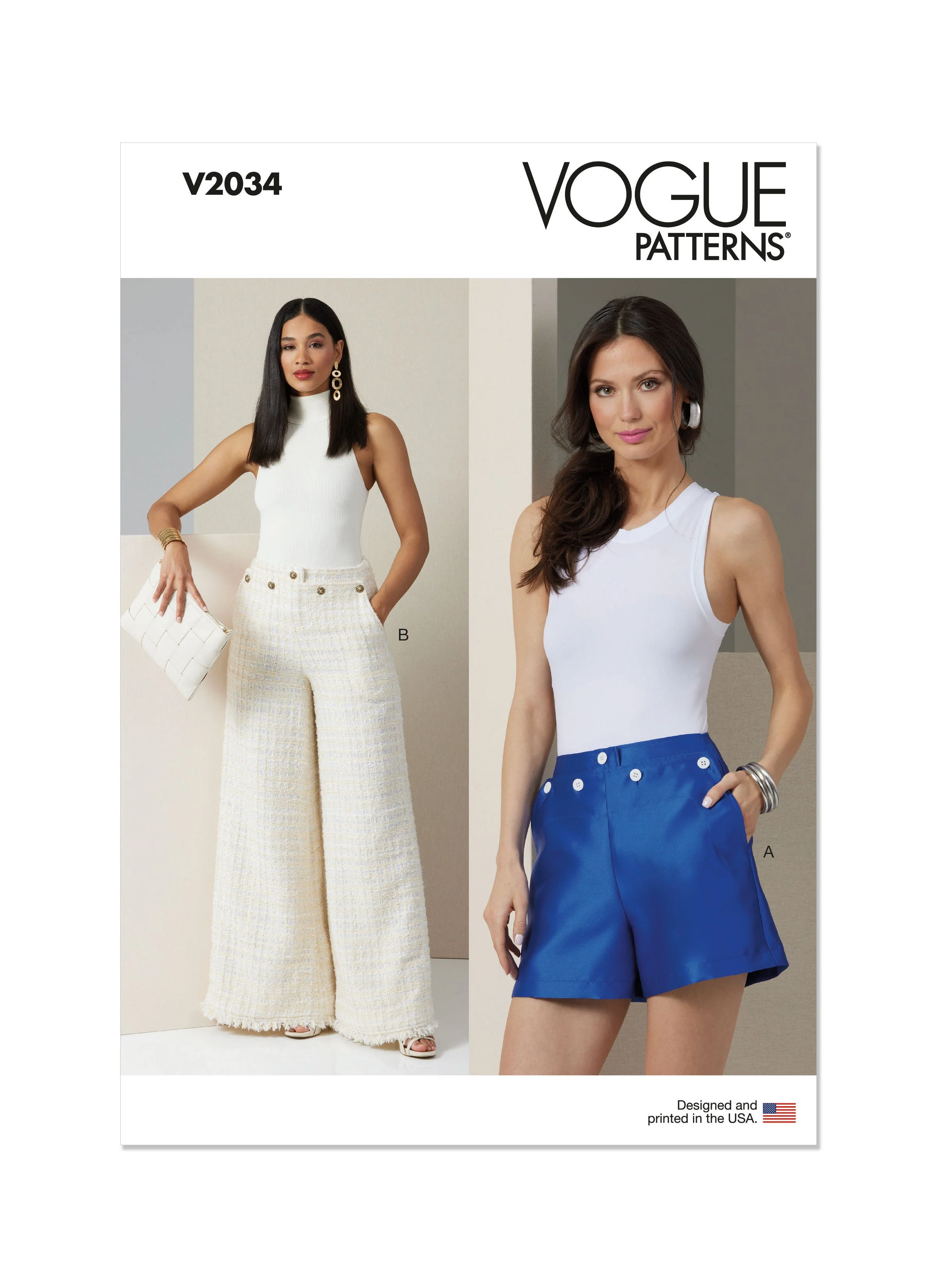 Vogue Pattern V2034 Misses