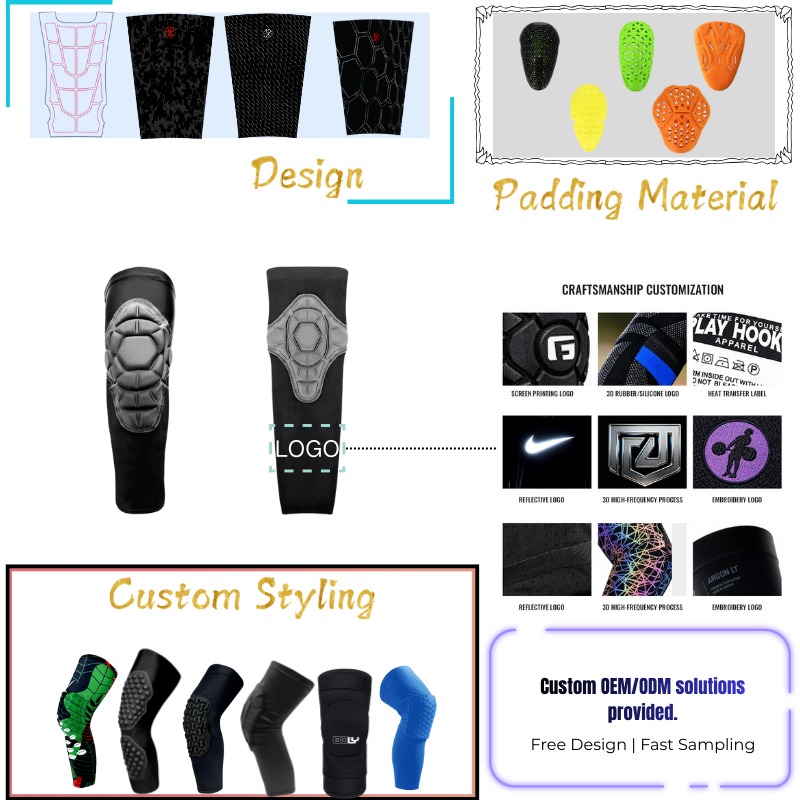 High-Density Anti-Collision 3D Foam Padding Knee Sleeve Anti-Slip Sports Knee Pad Lightweight and Breathable