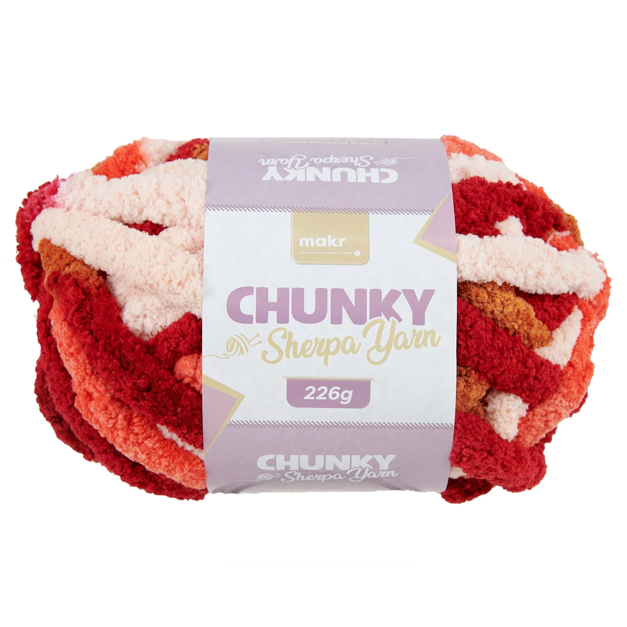 Makr Chunky Sherpa Crochet & Knitting Pattern Yarn
