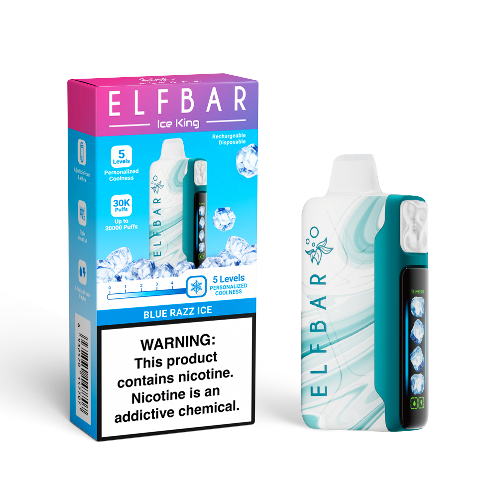 ELF BAR ICE KING 30K oplaadbare wegwerpvape (alle smaken)