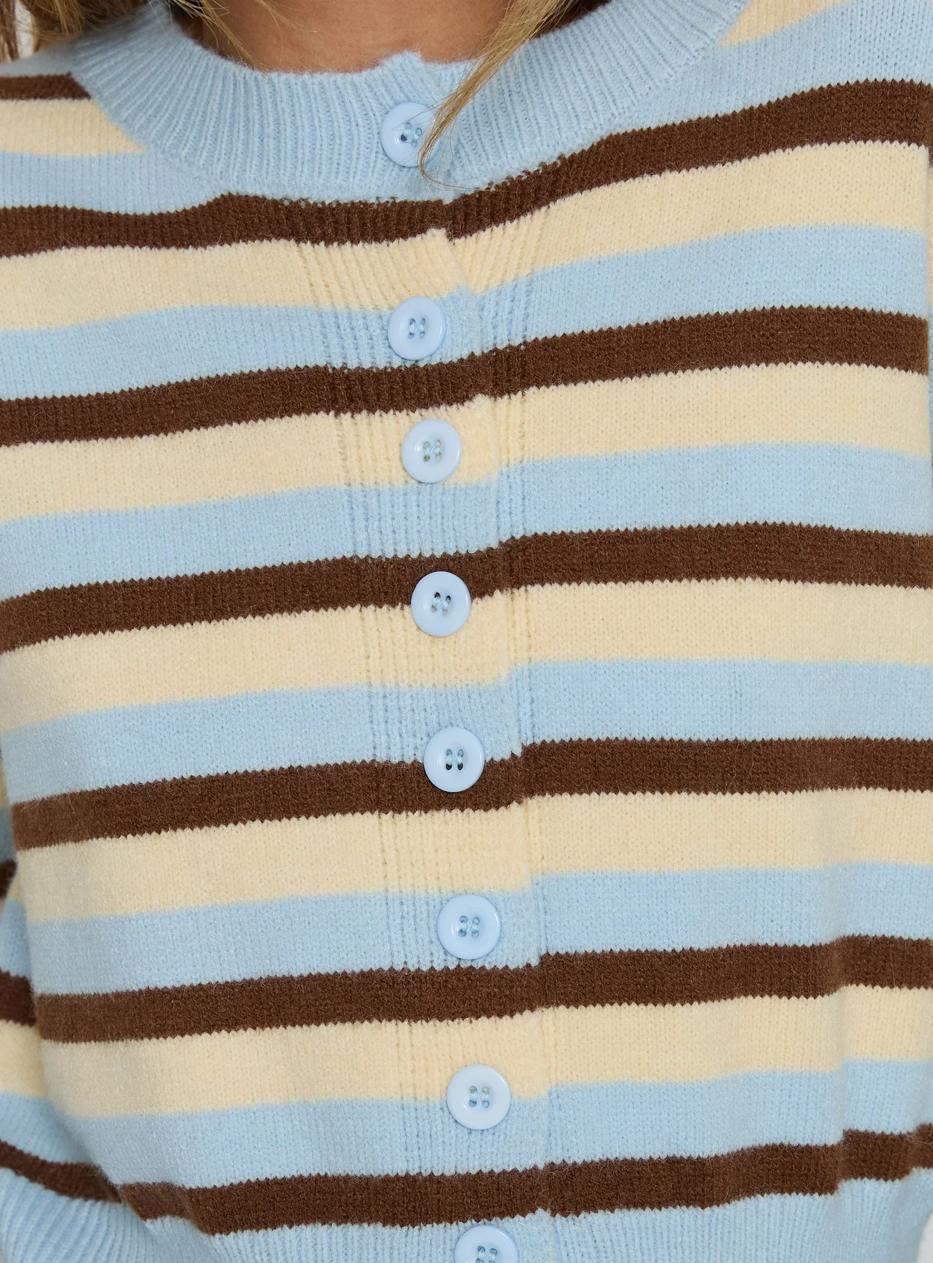 Rhitta Button Down Cardigan Multi Stripe