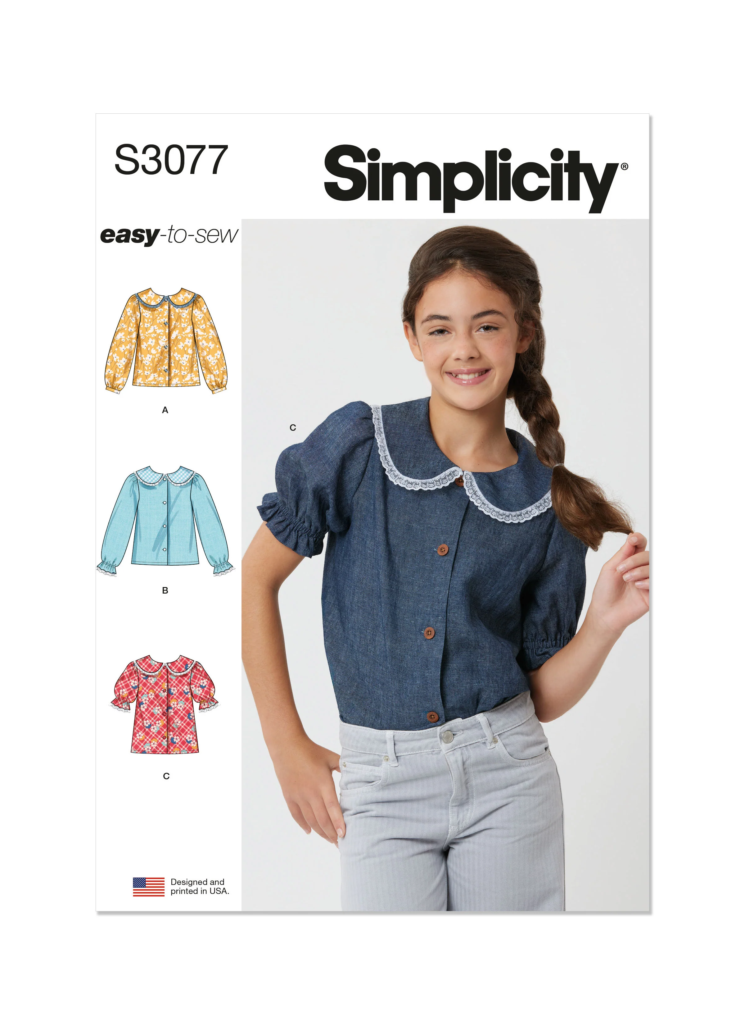 Simplicity Pattern S3077 Girls