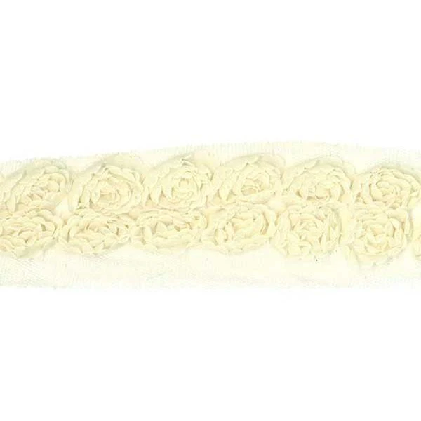 Sullivans Trim Rose, Cream- 35 mm