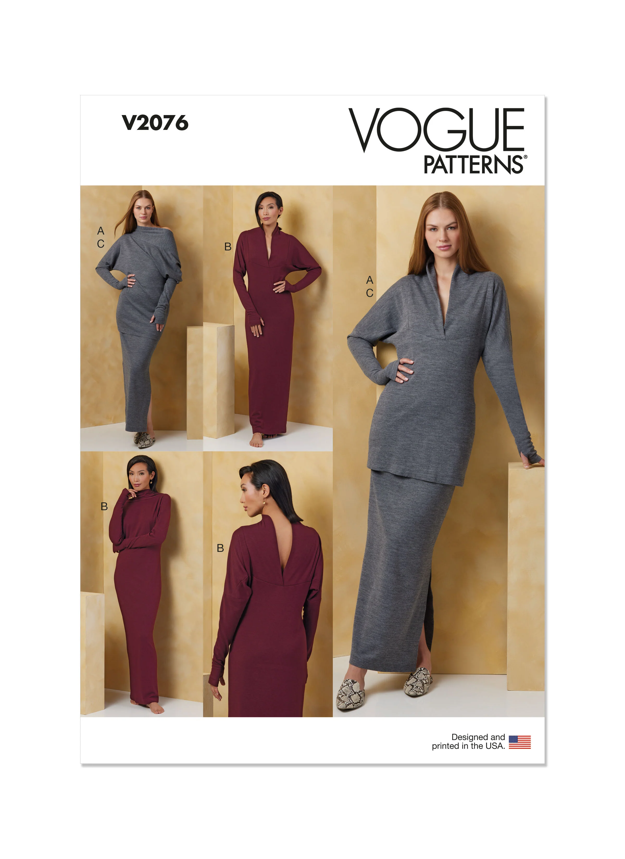Vogue Pattern V2076 Misses