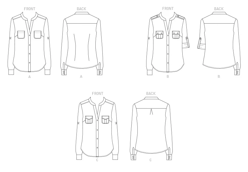 Butterick Pattern B6856 Misses' Top