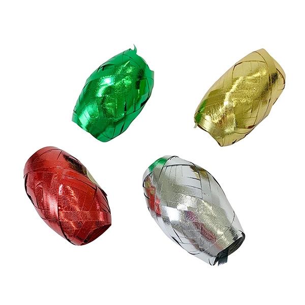 Christmas Curling Ribbon, 5mmx10m Assorted- 4pk