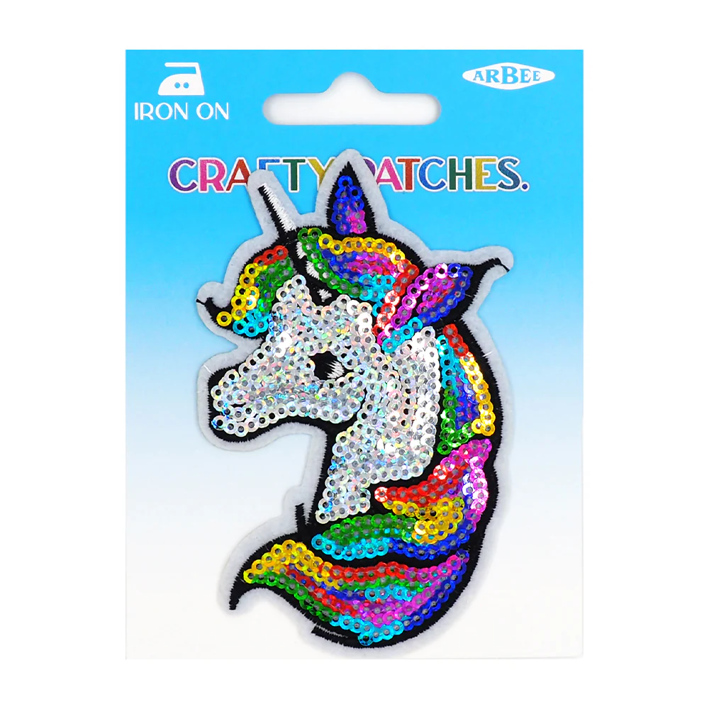 Arbee Crafty Patch, Unicorn Sequins- 1pc
