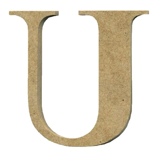 Sullivans MDF Alphabet, U- 12x170mm