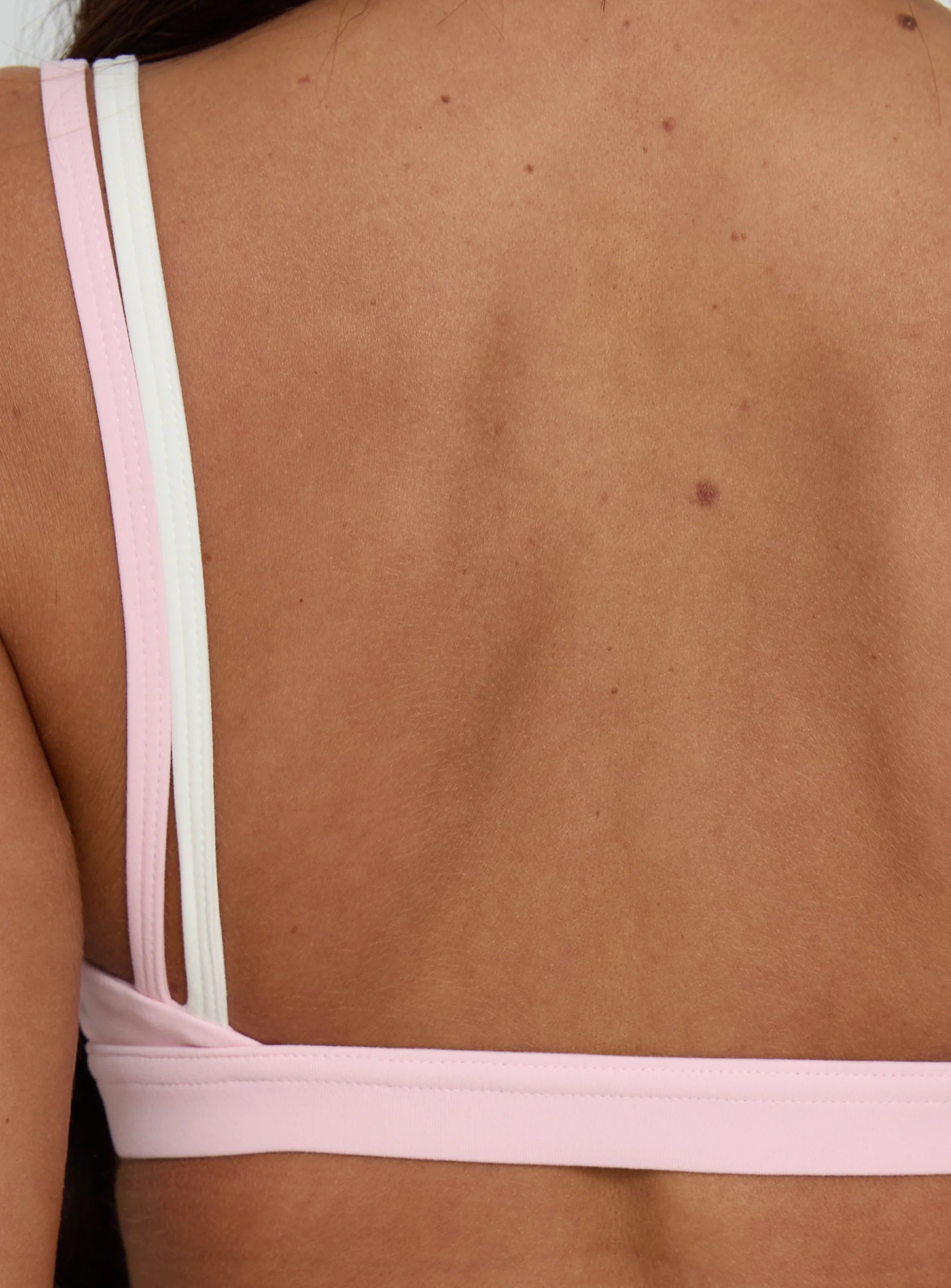 Exhilarate Layered Crop Top Pink / White
