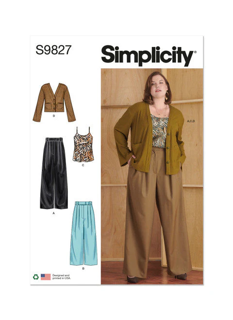 Simplicity Pattern 9827 Plus Size Sportswear