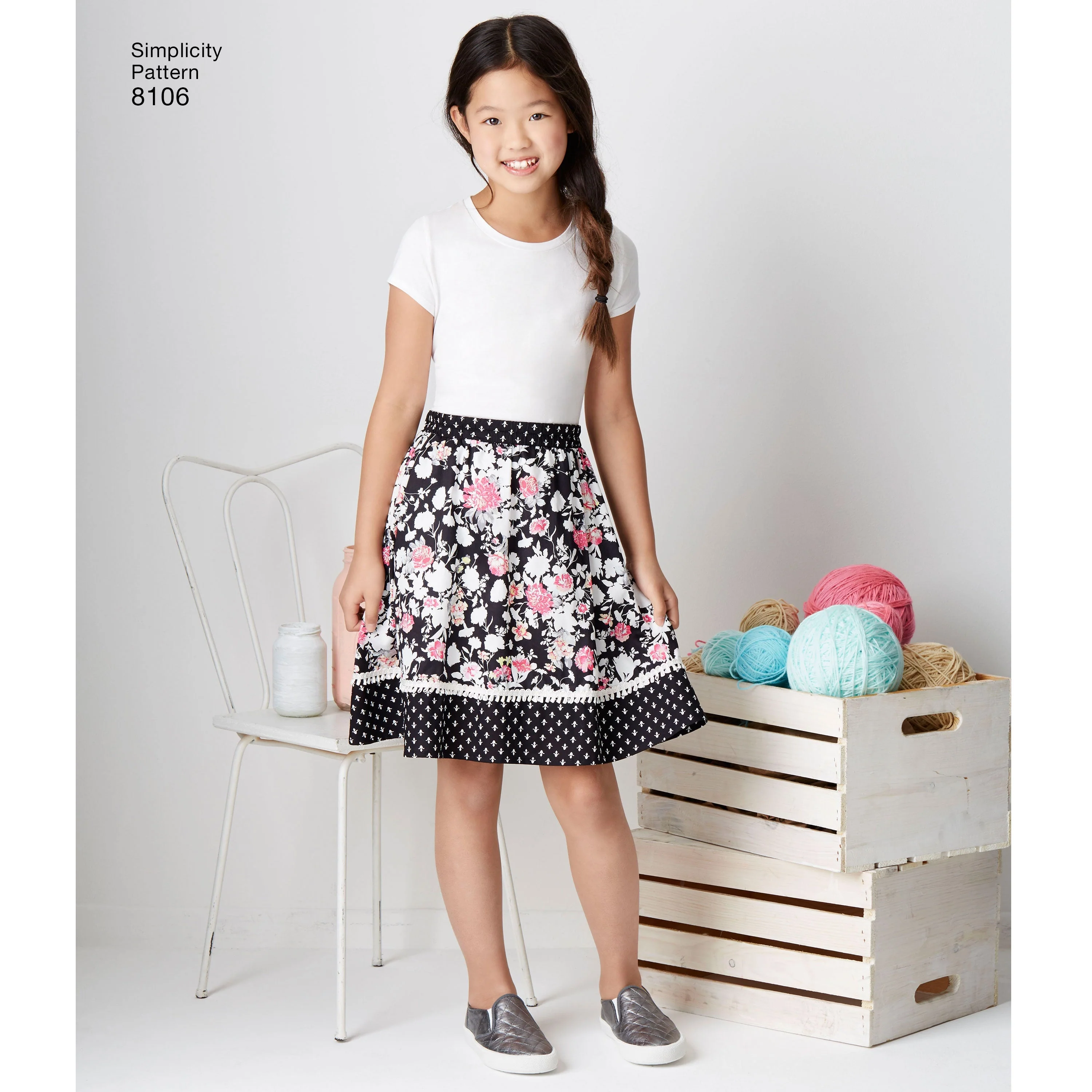 Simplicity Pattern 8106 Learn To Sew Skirts for Girls and Girls Plus