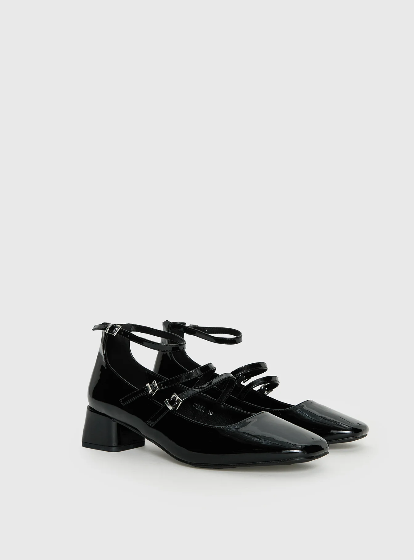 Berta Heels Black Patent