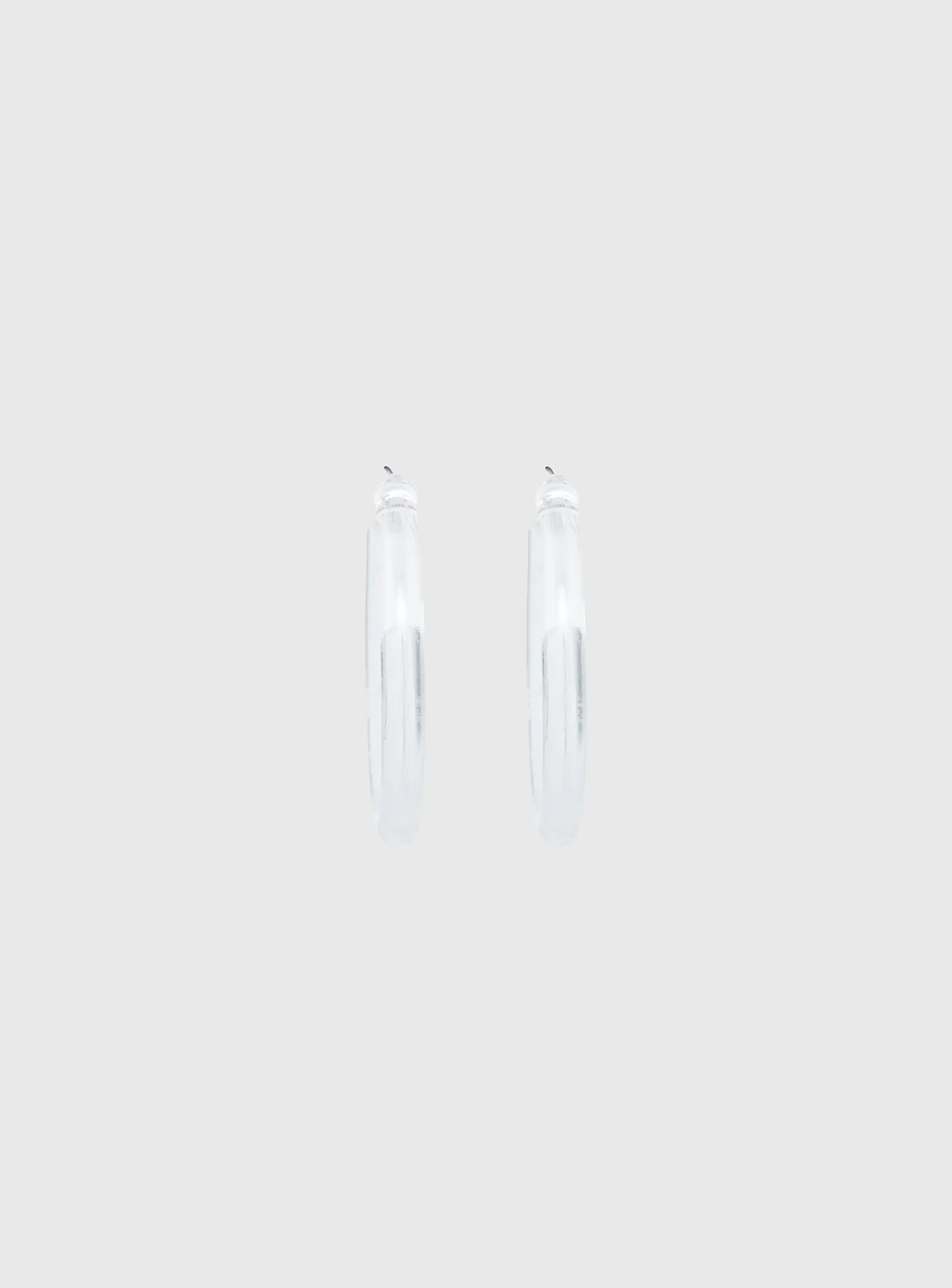 Stars Shine Hoop Earrings Clear