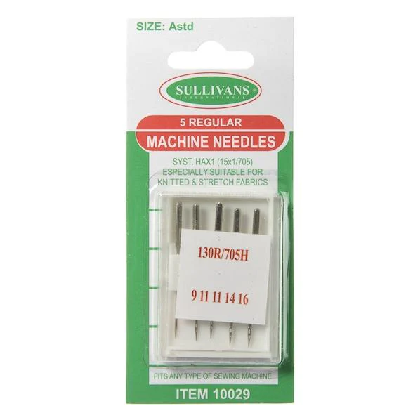 Sullivans Regular Machine Needles- Assorted