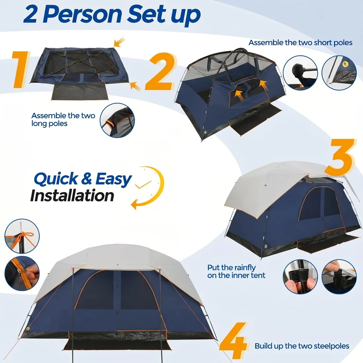 Family camping tent