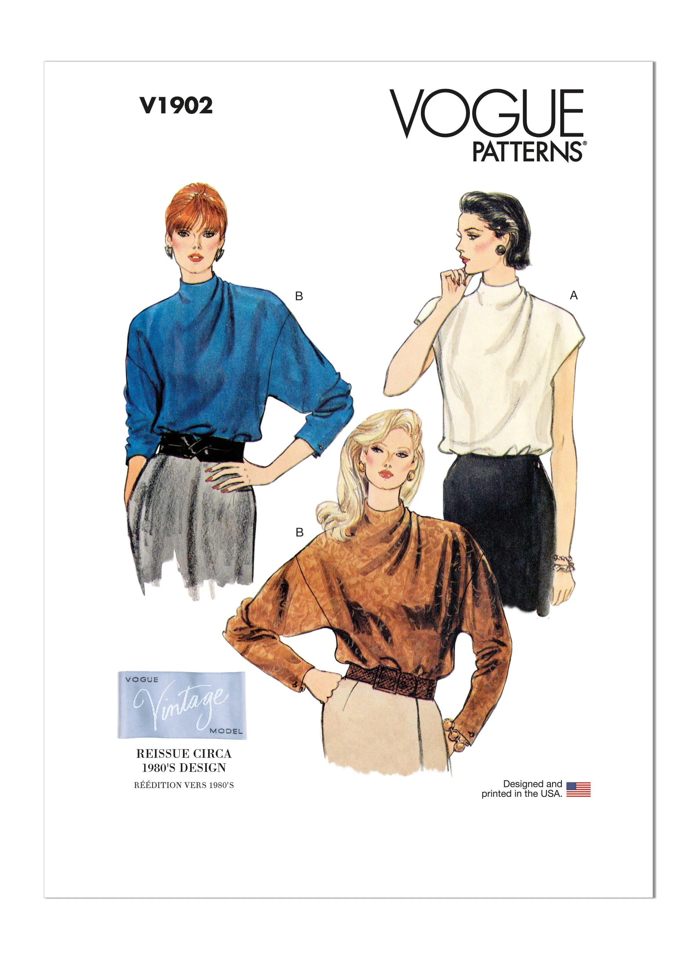 Voguepattern V1902 Misses' Blouse