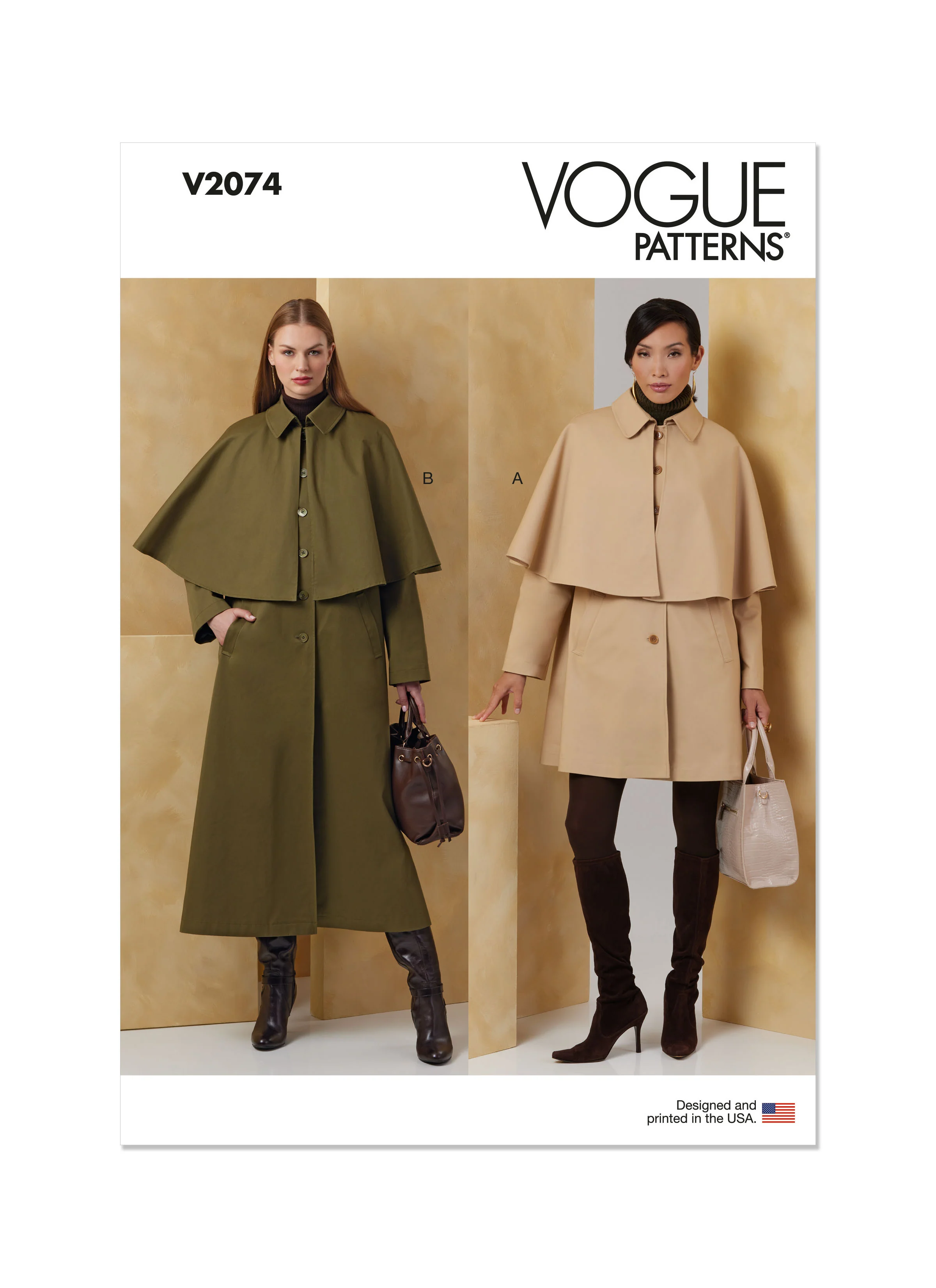 Vogue Pattern V2074 Misses' Jacket