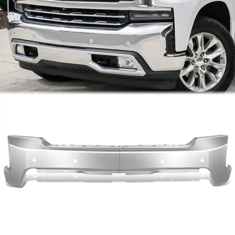 Modułowy zderzak przedni do Chevroleta Silverado 1500 (2019-2021) i edycji limitowanej (2022) – z otworami montażowymi na czujniki parkowania
