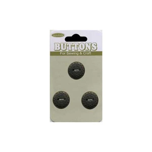 Sullivans Plastic Button, Iron- 15 mm