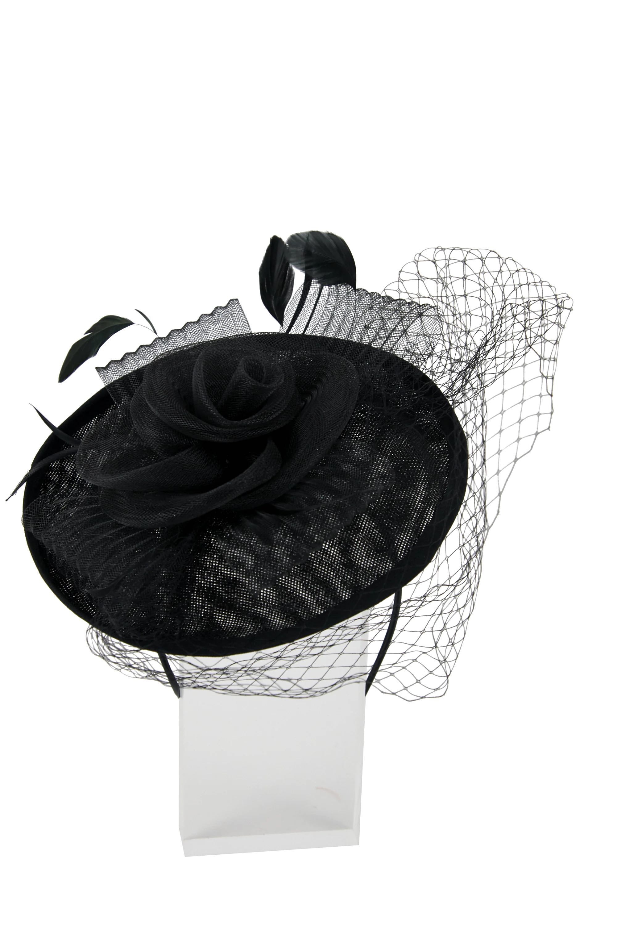 Lincraft Headband And Clip Fascinator, Ruth- Black