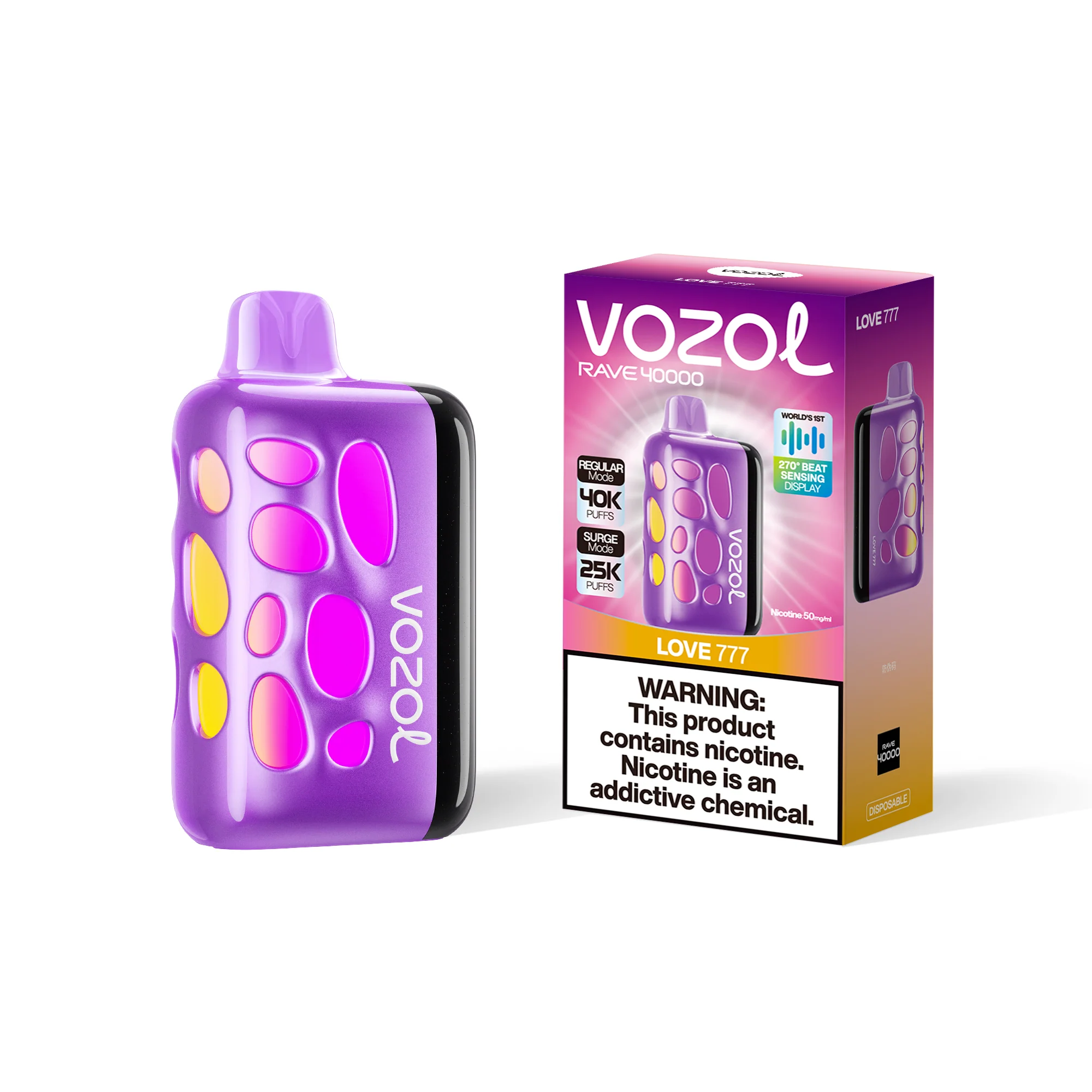 VOZOL RAVE 40K wegwerpvape (alle smaken)