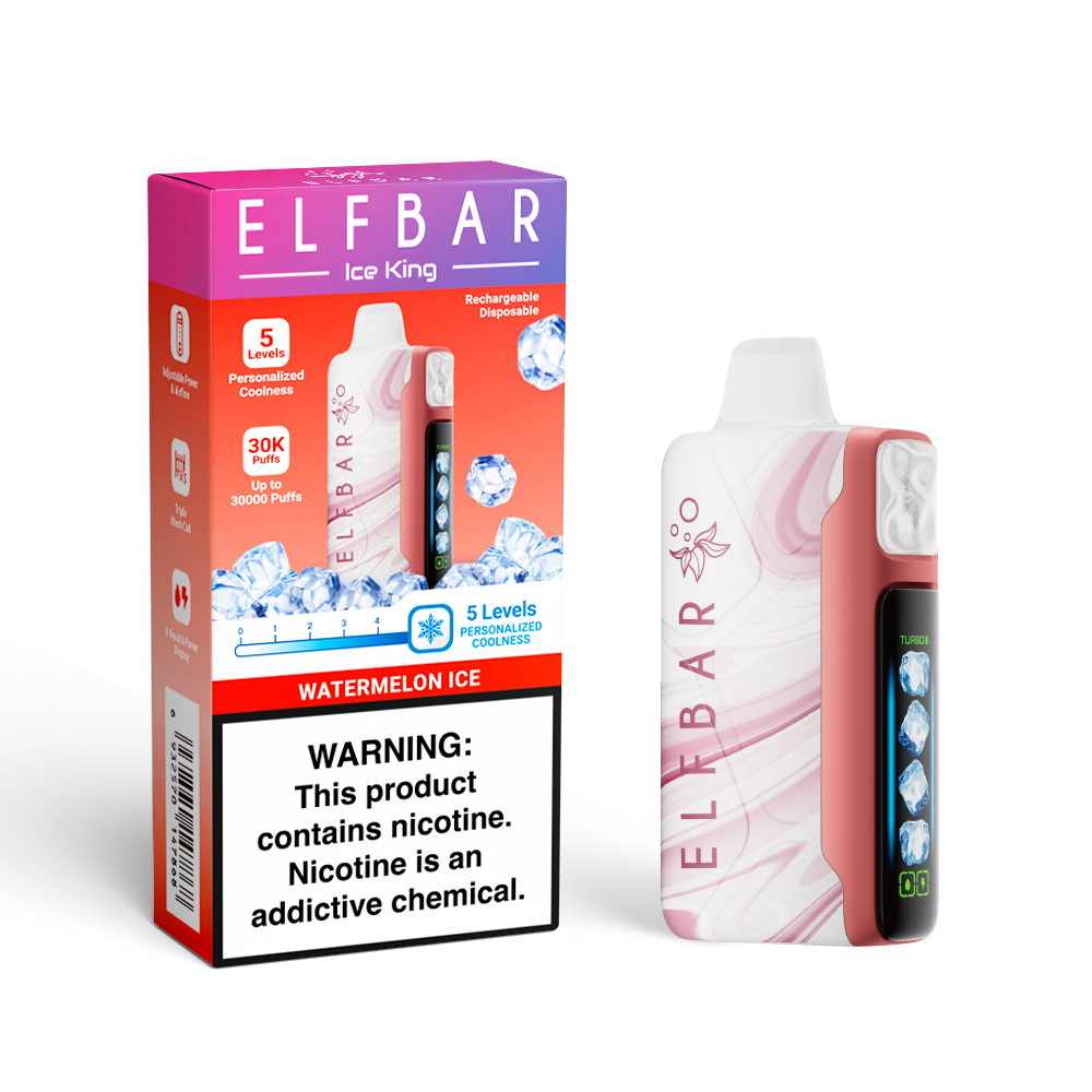 ELF BAR ICE KING 30K oplaadbare wegwerpvape (alle smaken)