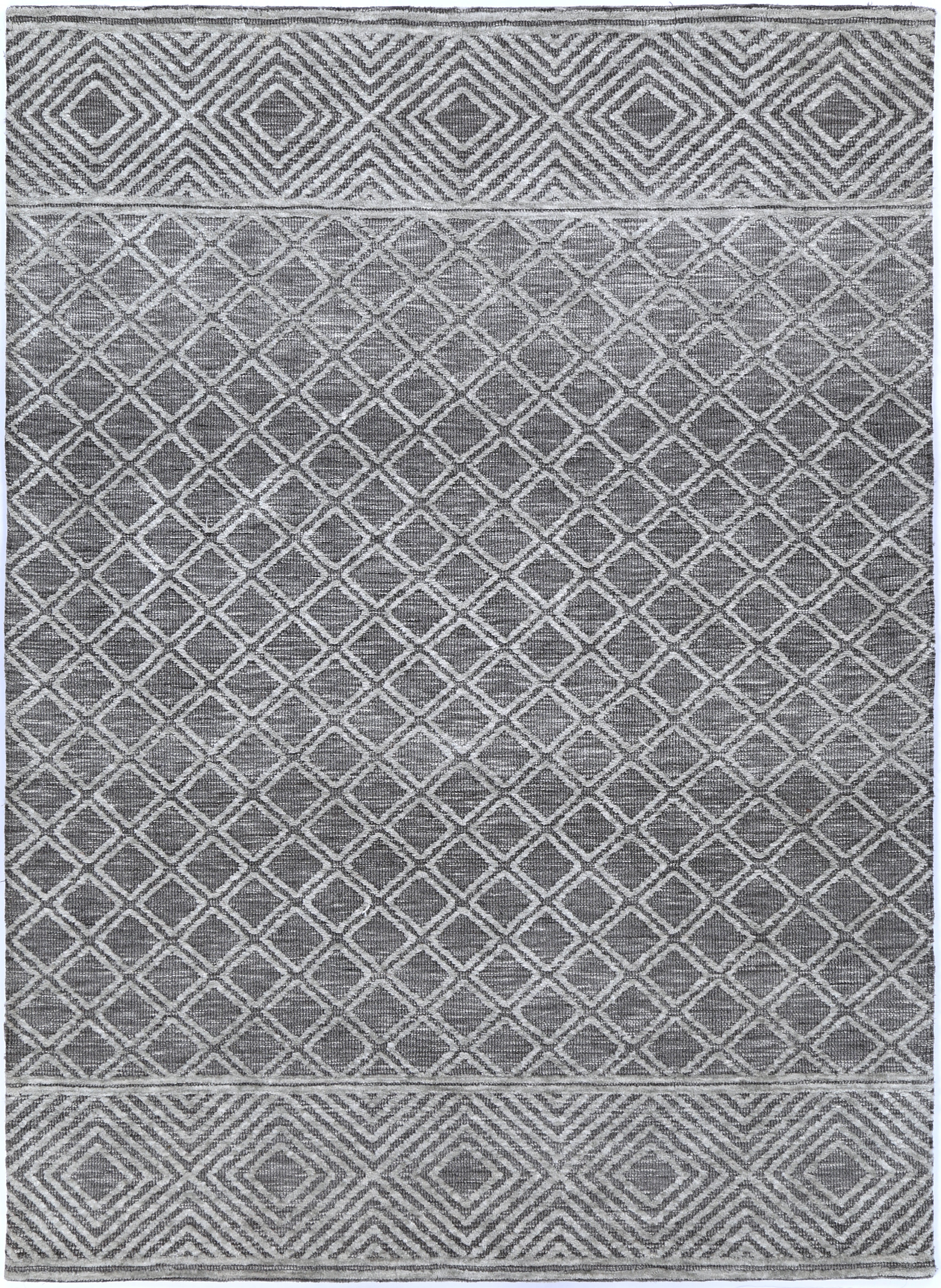Ambarsar Ajnala Grey Cotton Blend Rug