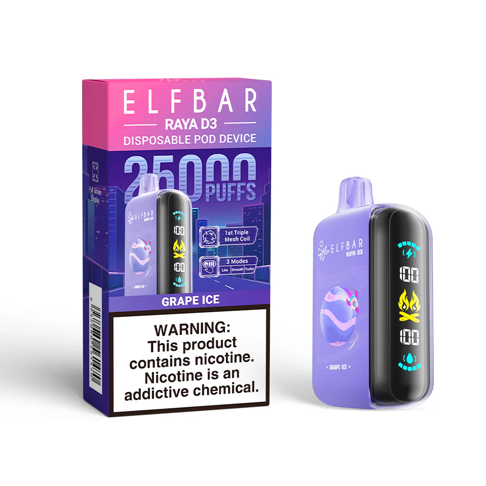 ELFBAR RAYA D3 wegwerpvape (alle smaken)
