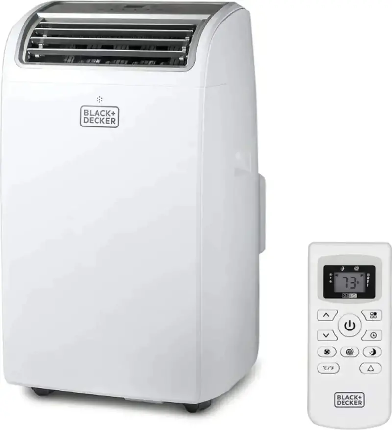Klimatyzator przenośny BLACK+DECKER o mocy 14 000 BTU – kompaktowe urządzenie chłodzące do pomieszczeń o powierzchni do 700 stóp kwadratowych