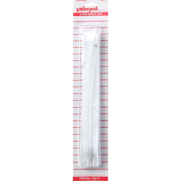 Valuepak 18cm Zips, 6pk