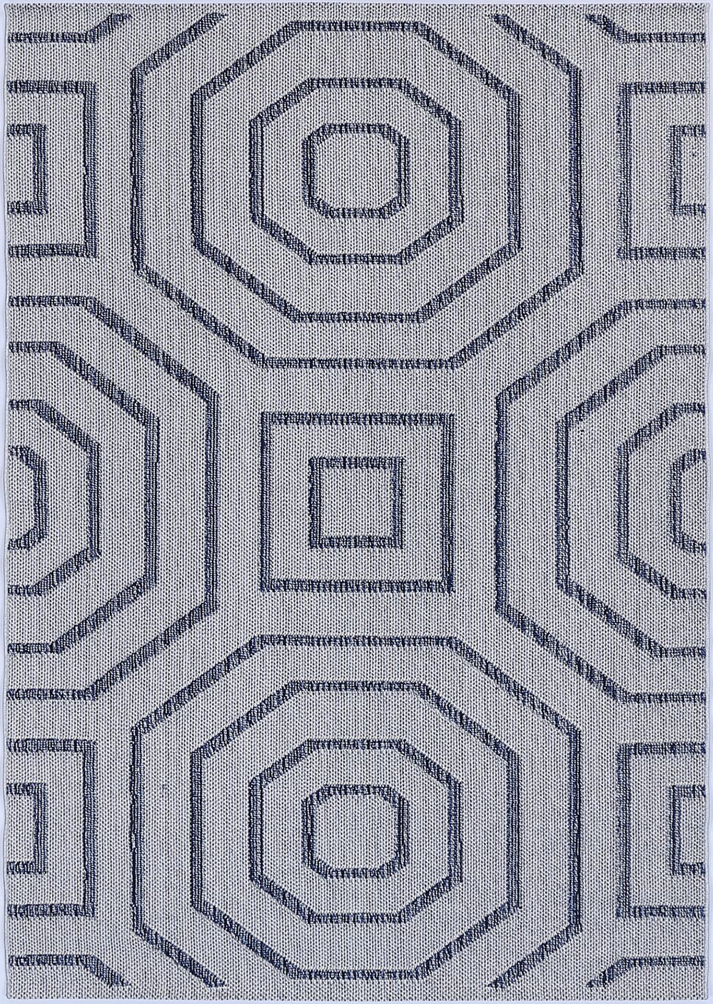 Liro Hale Charcoal Geometric Flatweave Rug