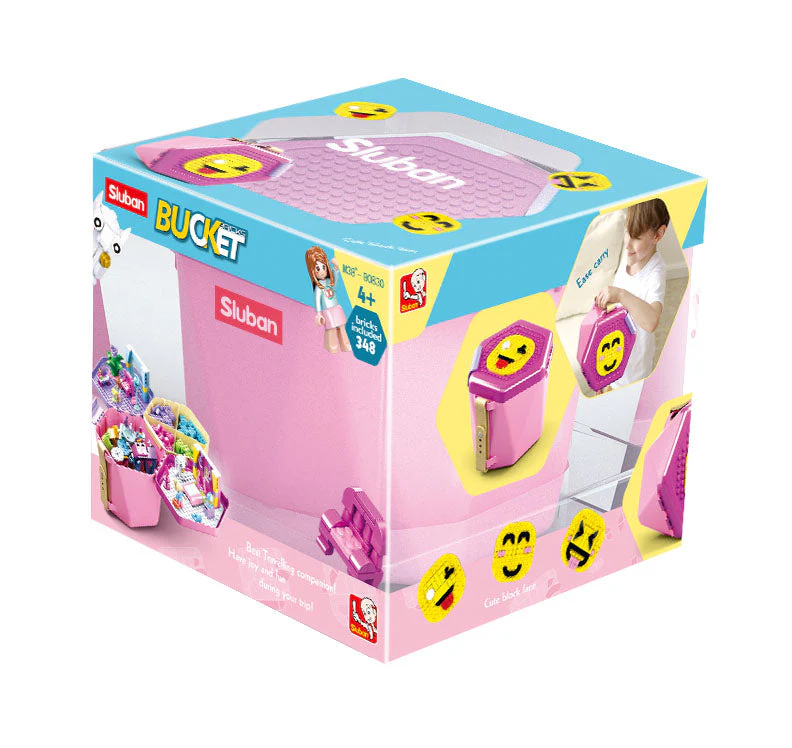 Sluban Bricks Bucket Girls- 348pc