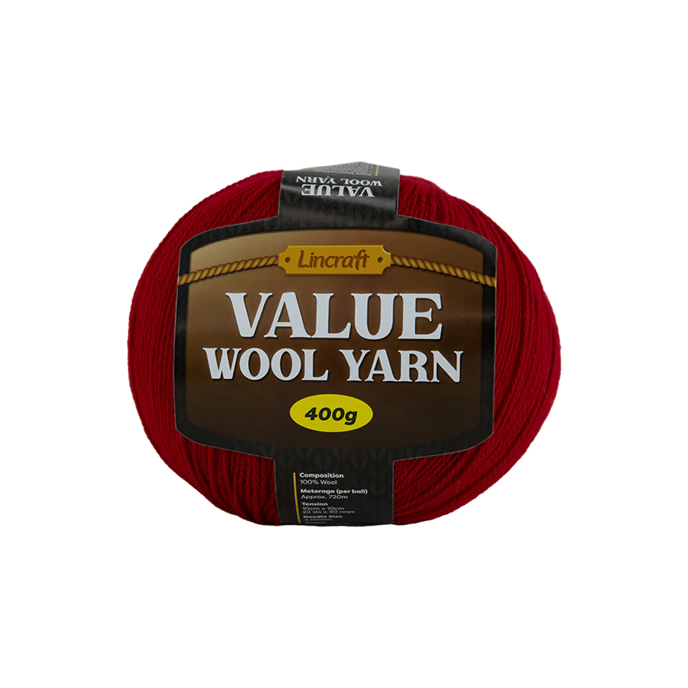 Lincraft Wool Value Crochet & Knitting Yarn, 400g Wool Yarn
