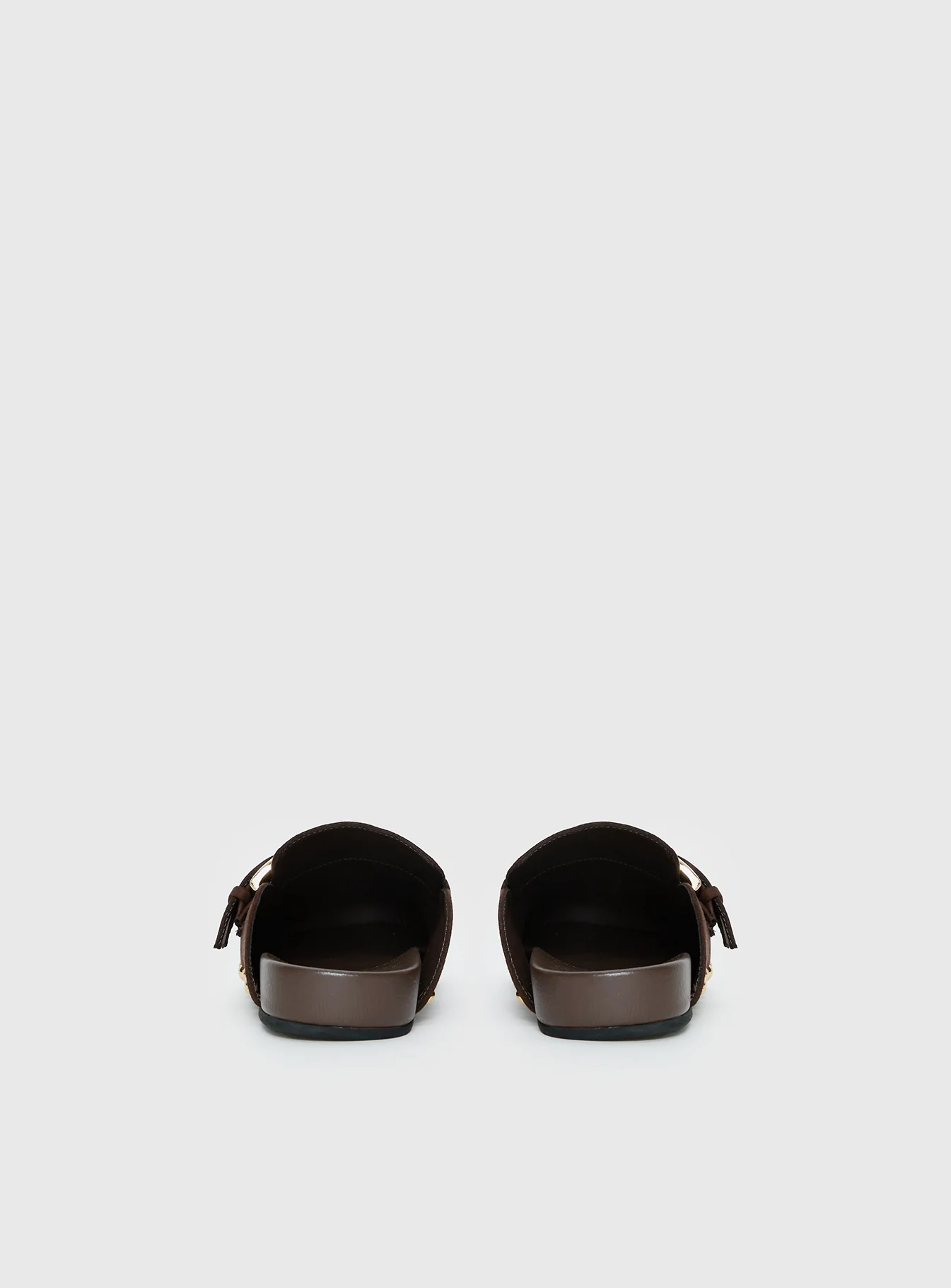 Way Life Goes Stud Detail Clogs Chocolate
