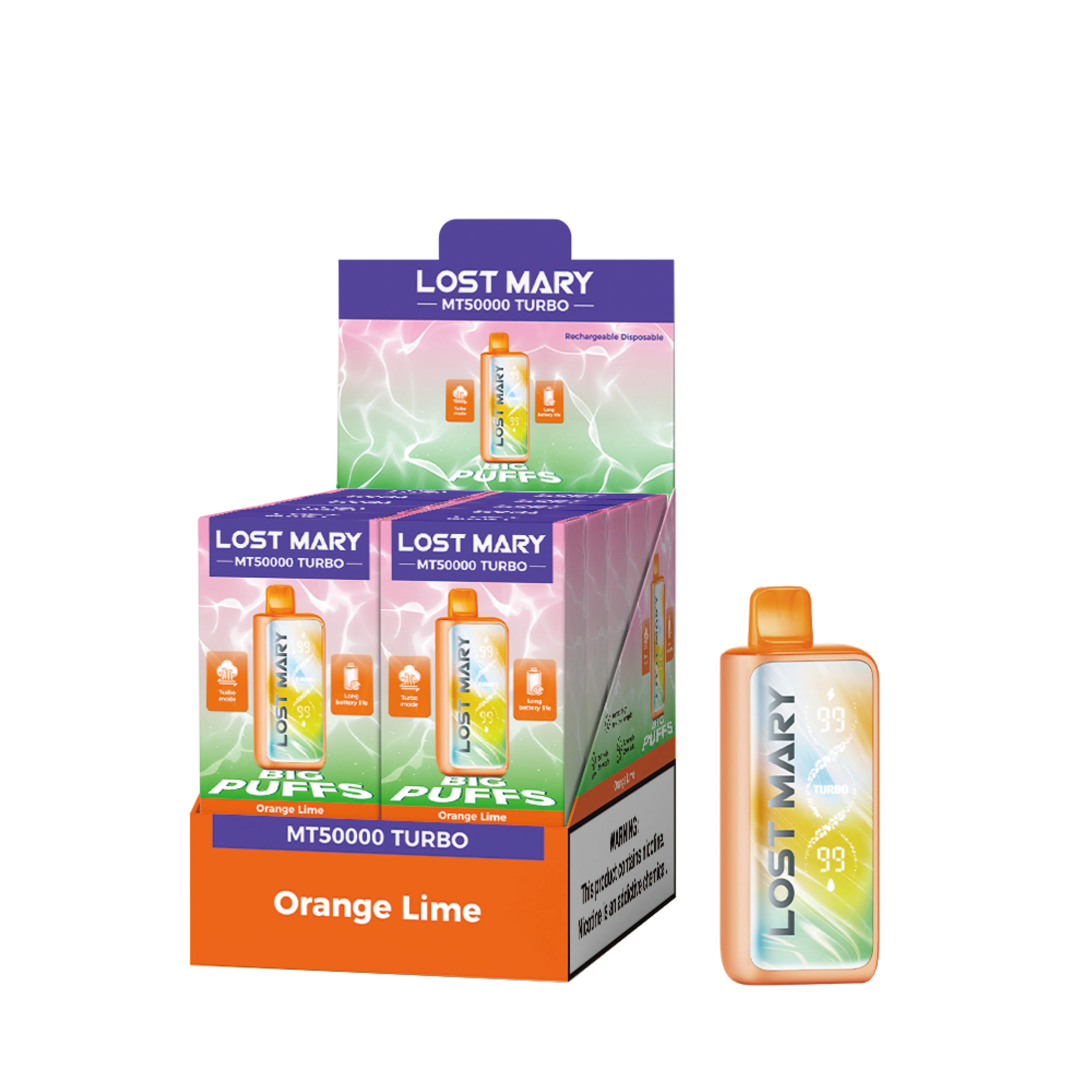 LOST MARY MT50K Turbo oplaadbare wegwerpvape (alle smaken)
