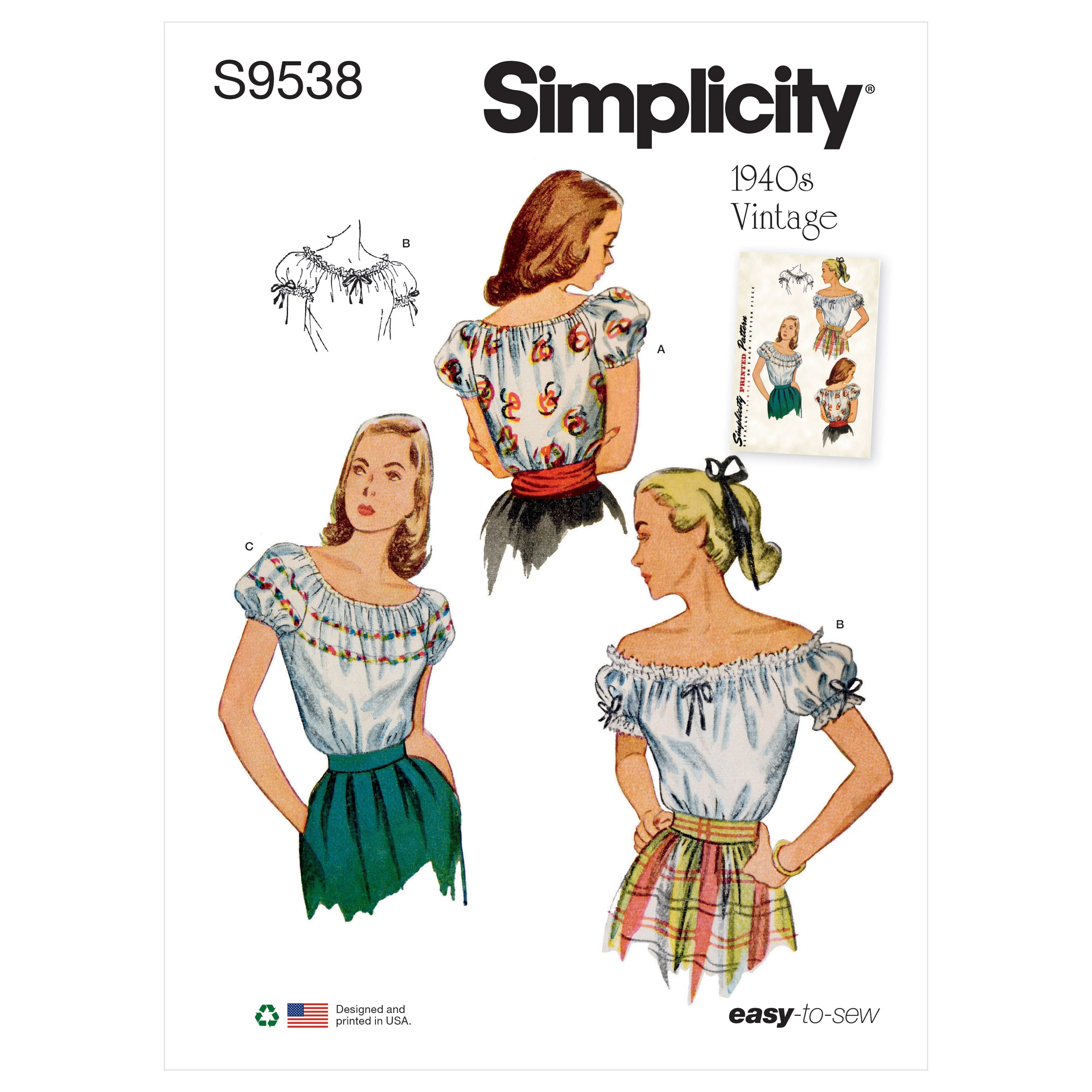 Simplicity Pattern 9538 Misses