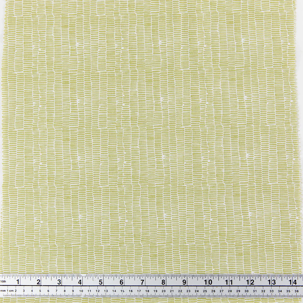 Print Craft & Quilting Fabric, Geo Stripes Sage- Width 110cm