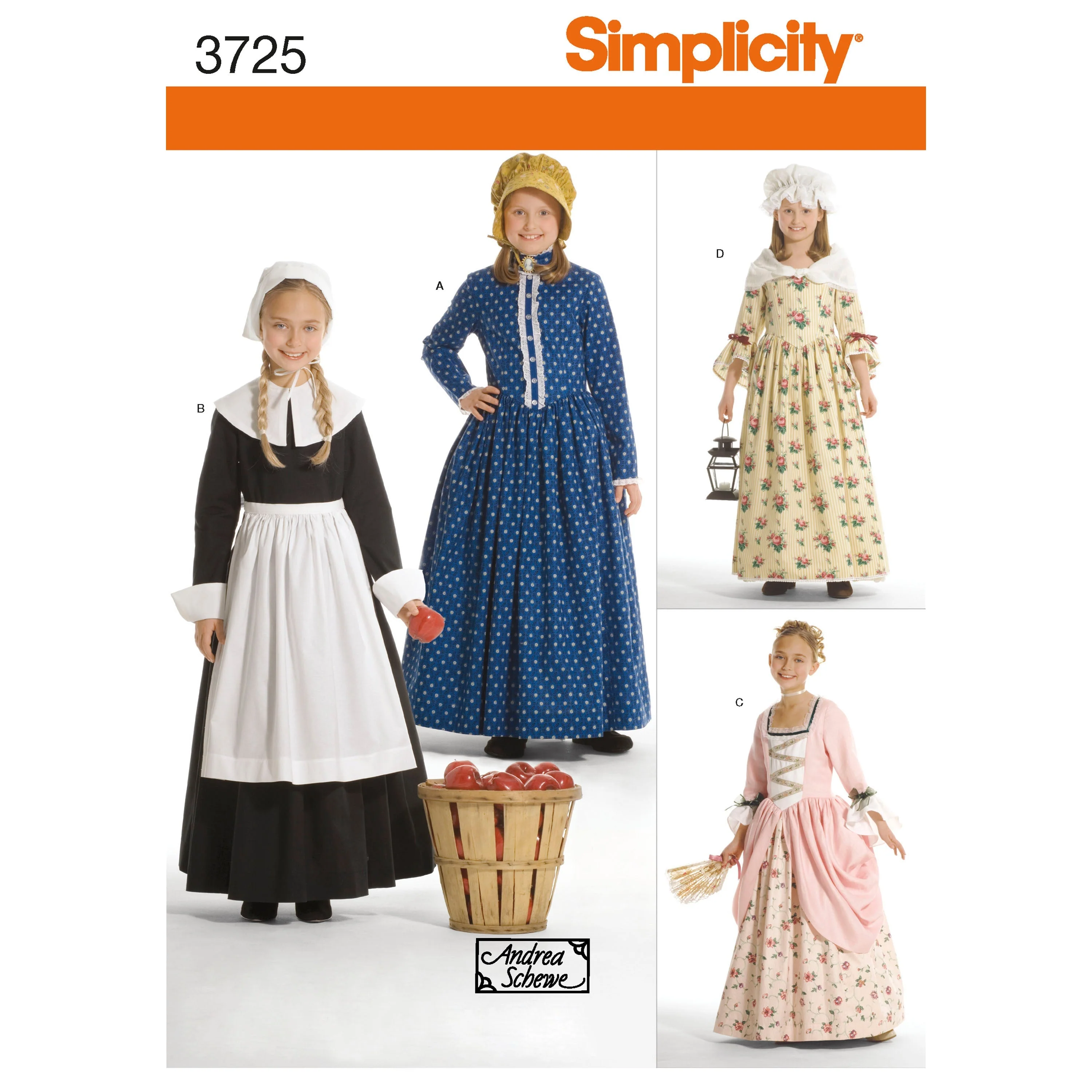 Simplicity Pattern 3725 Child & Girl Costumes