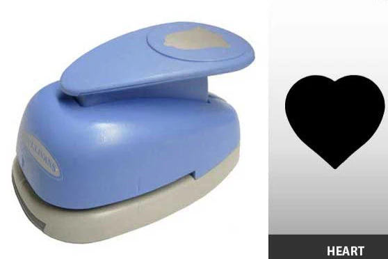 Sullivans Craft Punch, Heart Round- 42mmx40mm