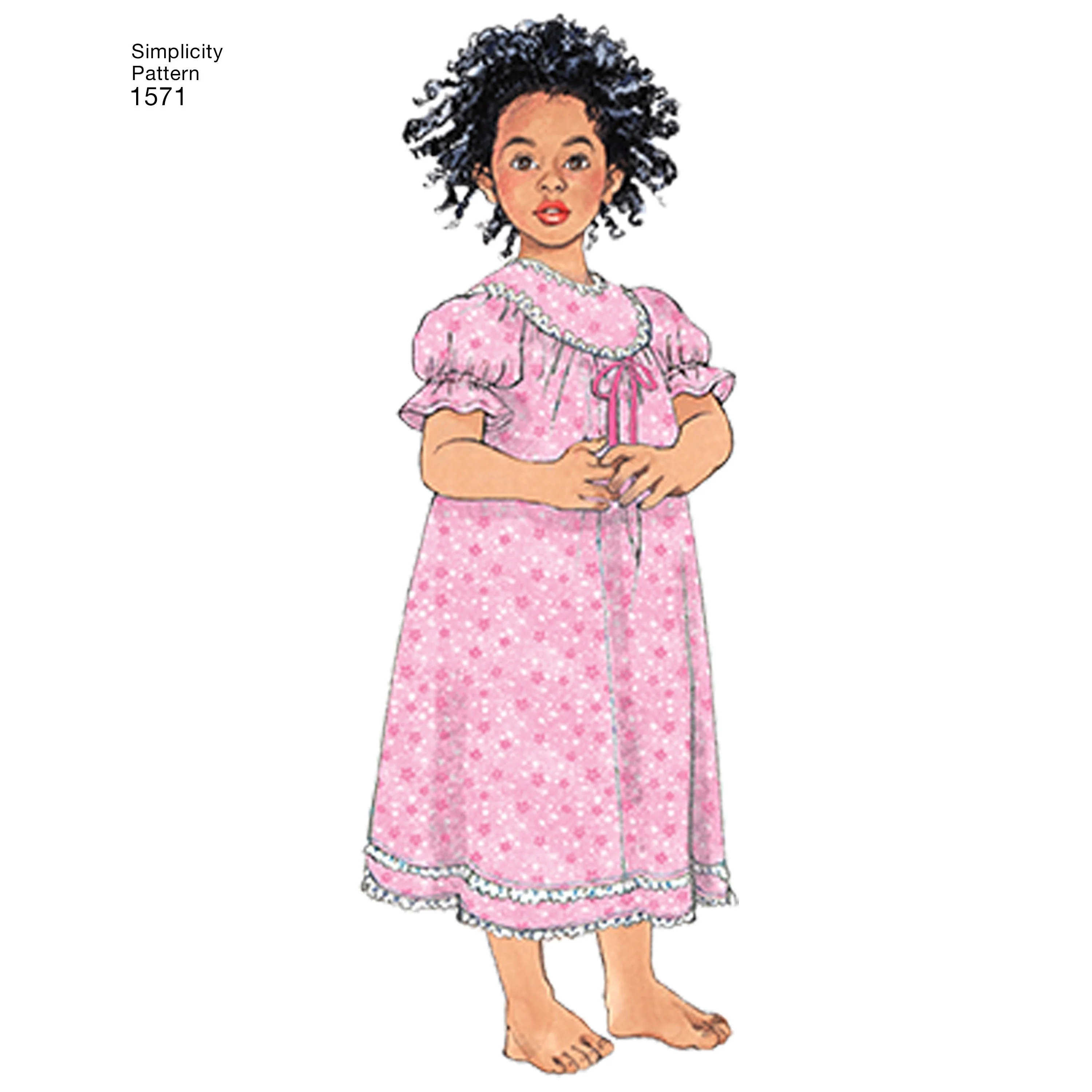 Simplicity Pattern 1571 Child's and Girl's Loungewear Separates