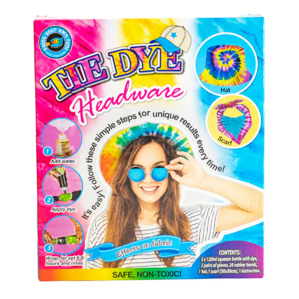 Makr Tie Dye Kit- Headwear Hat/Scarf/Scrunchie