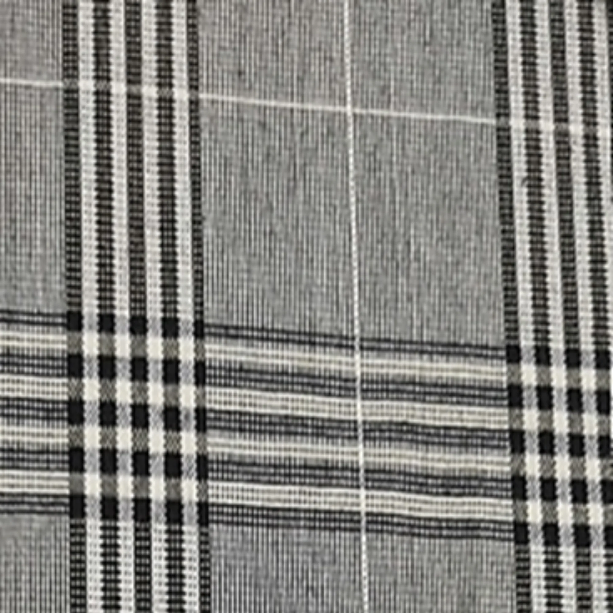 Check Suiting Fabric, Grey Check- 145cm